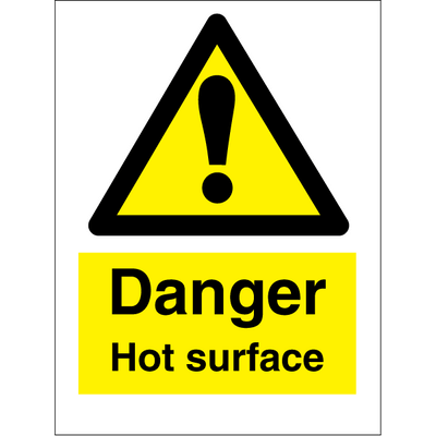 Danger Hot surface 200x150 mm