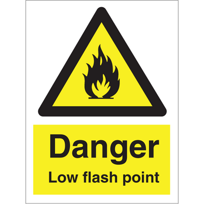 Danger Low flash point 200x150 mm