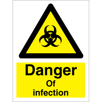 Danger of infection 200x150 mm