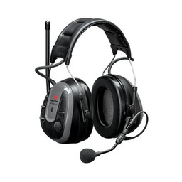 3M PELTOR WS ALERT XP Headset, Bluetooth®, FM-radio, grå, hovedbøjle, MRX21A5WS6