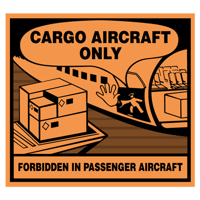 Cargo Aircraft Only etiketter (CAO IATA label) 110 x 120 mm