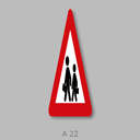 PREMARK A 22 særlig fare børn trafikskilt