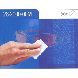 3M aftørringsservietter, Renseservietter til visirer og briller, kan ophænges på lodret flade, i dispenser, 26-2000-00M