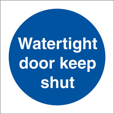 Watertight door keep shut 150 x 150 mm