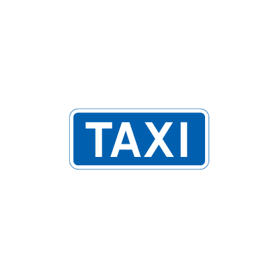 Taxiholdeplads E 31,3 oplysningstavle