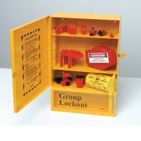 Kombineret Lockout &amp; Lock Box Station m / Komponenter