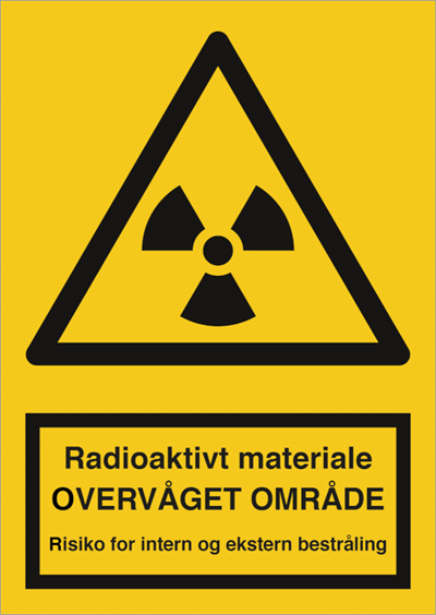 Radioaktivt materiale - Overvåget område (A4)