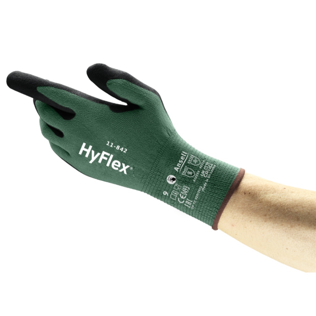 HyFlex® 11-842 miljøvenlig montagehandske