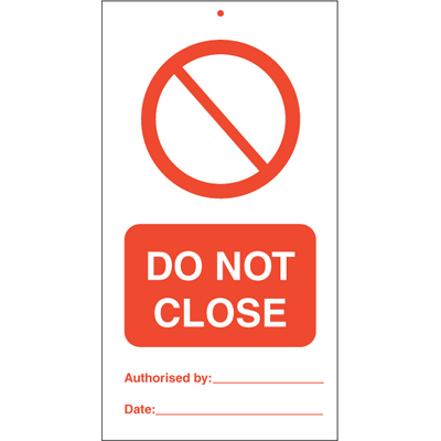 Do not close (pk. a´· 10 stk.) 140x75 mm