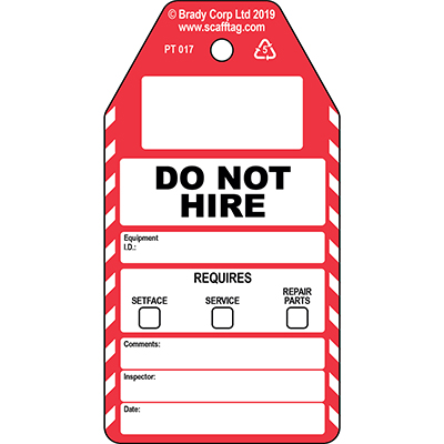 Do Not Hire tag