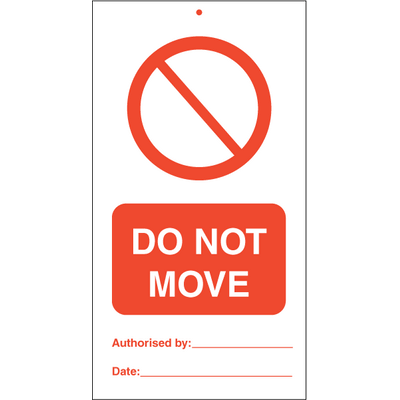 Do not move (pk. a´· 10 stk.) 140x75 mm