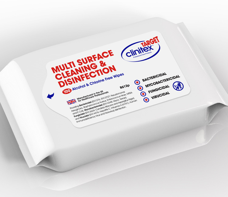 Multi overflade desinficerings WIPES, R612p Target Multi-Surface Disinfection Wipes