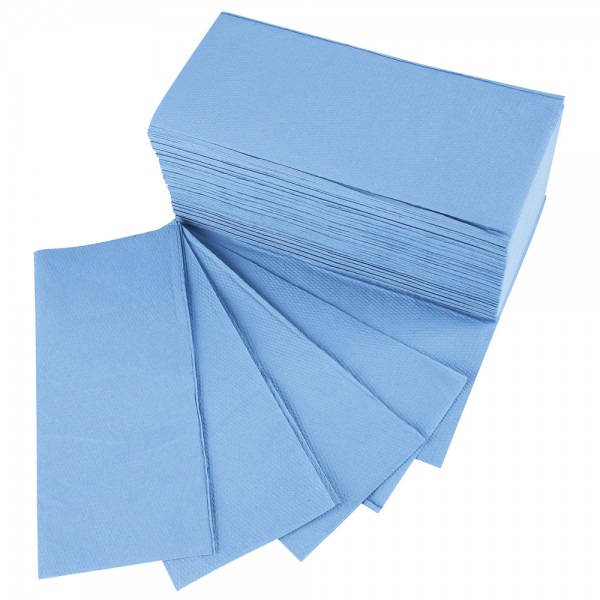 Papirhåndklæde 2-lags - Genbrugspapir - V/ZZ fold karton a 20 poser a 200 stk papirservietter