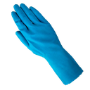Blå profood Latex handske uden velousering REST SALG SÅ LÆNGE LAGER HAVES