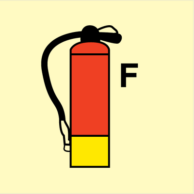 Fire Extinguisher F, 150 x 150 mm