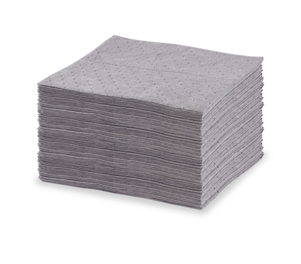 78 Liter 286 g/m2 smelteblæst grå vedligeholdelse absorbent pad, 50cm x 40cm (15 &quot;x 18&quot;), 100 ark