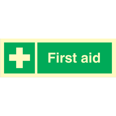 First aid, 100 x 300 mm