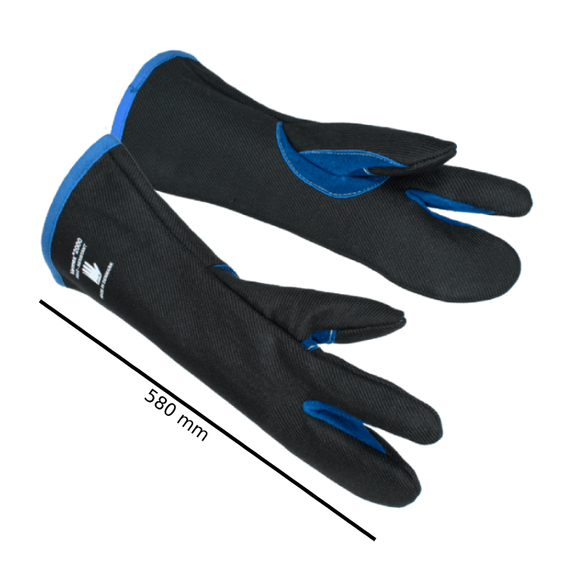 3-fingret varmefast handske i VARMEX 2000 V5439 Foret med ét lag VARMEX V39-filt i underhånd og overhånd. Flere længder. 13V5439-173