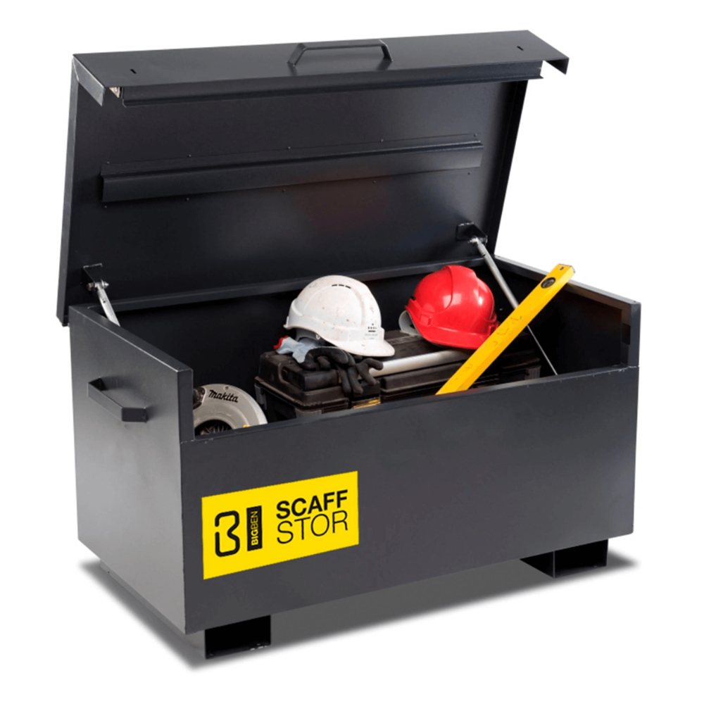 BIGBEN ScaffStor Site Security Box stål værktøjskasse, 1210 x 625 x 645mm