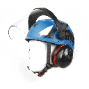 Premium BIGBEN UltraLite sikkerhedshjelm med 3M PELTOR Optime III Høreværn og full face visir, størrelse 51-62 cm, riggerhjelm + ' ' + 43908