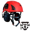 Hjelm kit 2 - BIGBEN UltraLite sikkerhedshjelm med Honeywell høreværn, hagerem, 6 punkt hovedbånd, størrelse 51-62 cm, riggerhjelm + ' ' + 43927