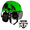 Hjelm kit 3 - BIGBEN UltraLite sikkerhedshjelm med Honeywell høreværn og klar hjelmbrille / kort visir + ' ' + 43930
