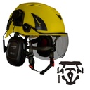 Hjelm kit 3 - BIGBEN UltraLite sikkerhedshjelm med Honeywell høreværn og klar hjelmbrille / kort visir + ' ' + 43931