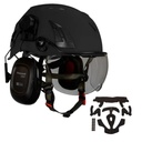 Hjelm kit 3 - BIGBEN UltraLite sikkerhedshjelm med Honeywell høreværn og klar hjelmbrille / kort visir + ' ' + 43935