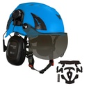 Hjelm kit 4 - BIGBEN UltraLite sikkerhedshjelm med Honeywell høreværn og mørk hjelmbrille / kort visir + ' ' + 43936