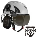 Hjelm kit 4 - BIGBEN UltraLite sikkerhedshjelm med Honeywell høreværn og mørk hjelmbrille / kort visir + ' ' + 43939