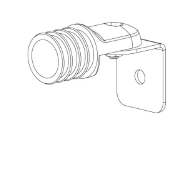 Wall connector for handrail Ø 45 mm EVO 2020