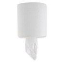 Papirhåndklæde 1-lags perforeret, Rulle, hvid genbrugspapir, centerfeed, 20cm x 220 meter