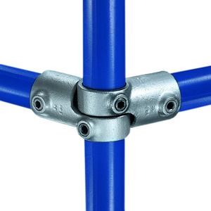 Justerbart t-stykke (90°-180°) - fitting 19, 33,7 mm (19-6), Kee Clamp galvaniseret rørfitting