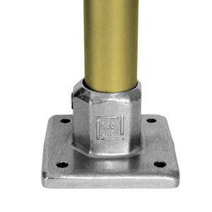 Kraftig bund- og rækværksflange - fitting L150 - 48,3 mm (L150-8), Kee lite alu rørfitting