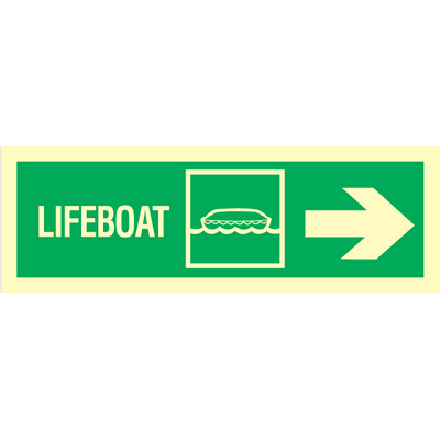Lifeboat arrow right 100 x 300 mm