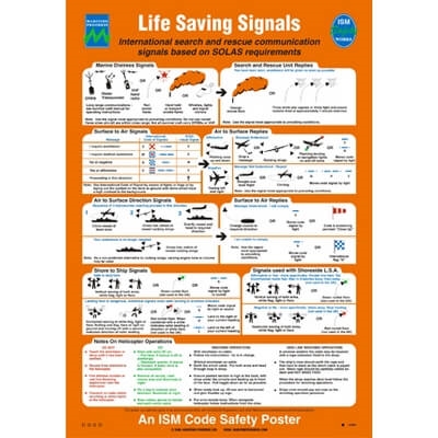 Life Saving Signals 475 x 330 mm
