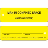 Man In Confined Space Tag