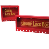 Metal vægmonterede gruppe lockout bokse