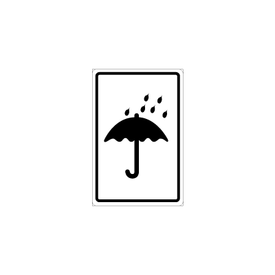Paraply 150 x 160 mm Rulle 250 stk. selvklæbende etiketter