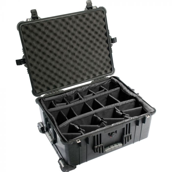 PELI™ PELI™ 1610 med velcro skillerum - ekstremt robust vandtæt case til beskyttesle af udstyr