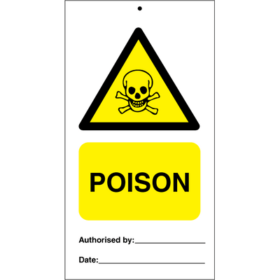Poison (pk. a 10 stk.) 140 x 75 mm