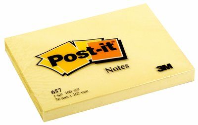 Post-it Notes Canary Yellow 12 blokke, 100% PEFC CH18/0914