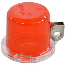 Trykknap Lockout-enhed (16 mm), rød, med standard Cover