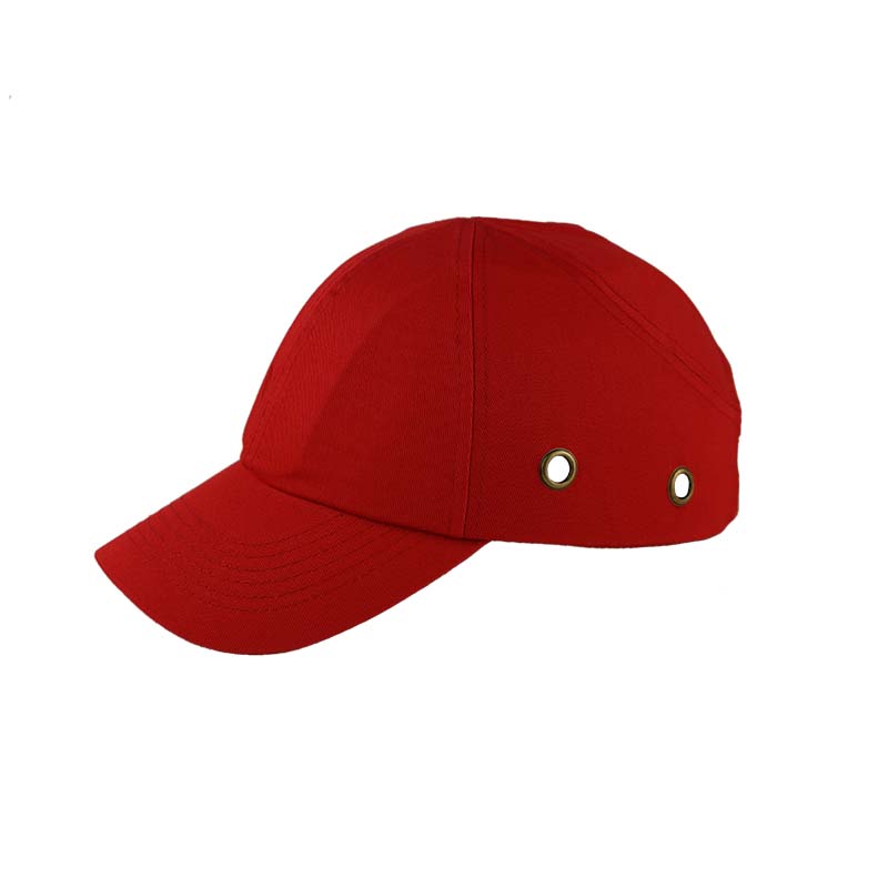 Bump Rød cap i form af en baseball cap. Stof lavet af vaskbart bomuld. Skal lavet af ABS