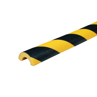 Rørbeskytter Profil R30 - gul/sort - 1 meter