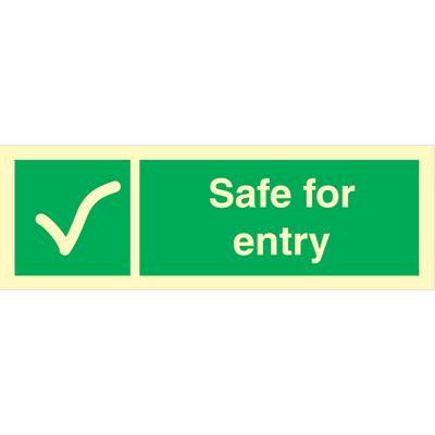 Safe for entry