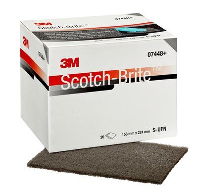 Scotch-Brite Clean and Finish Ark CF-HP, 7448+, S UFN, 158mm x 224mm, 60 stk/krt, PN07448