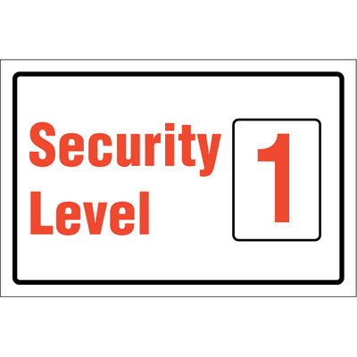 Security level 1 150 x 300 mm