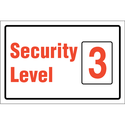 Security level 3 150 x 300 mm