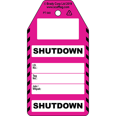 Shutdown tag